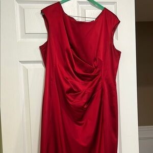 Lauren Ralph Lauren Red Draped Dress